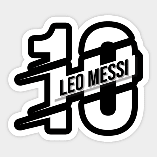 10 is messi Sticker